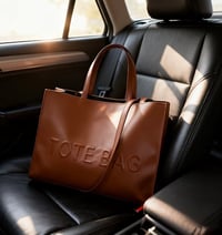 Image 3 of Caramel brown Tote bag 