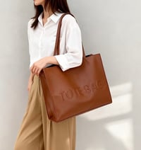 Image 4 of Caramel brown Tote bag 