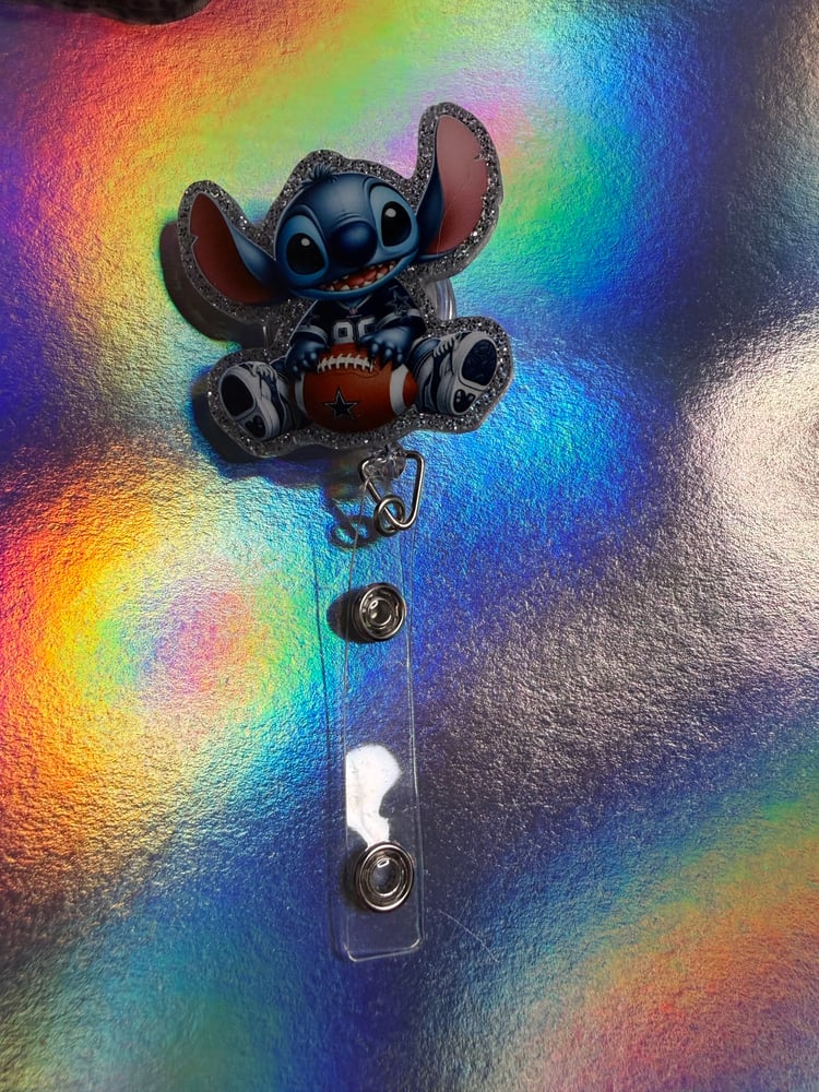 Image of Blue alien w football