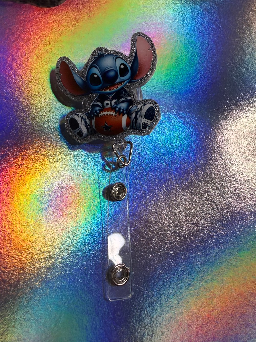 Image of Blue alien w football