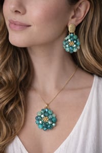 Image 1 of Handmade Necklace & Earrings Set 