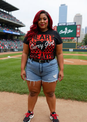 Image of CURVY GIRL HEARTBREAKER T-SHIRT