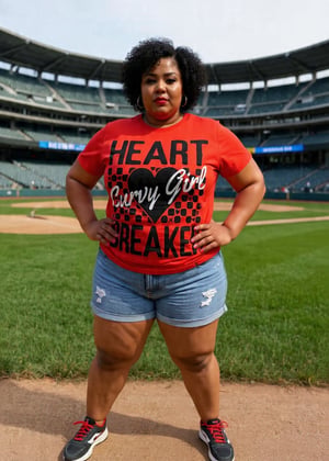 Image of CURVY GIRL HEARTBREAKER T-SHIRT