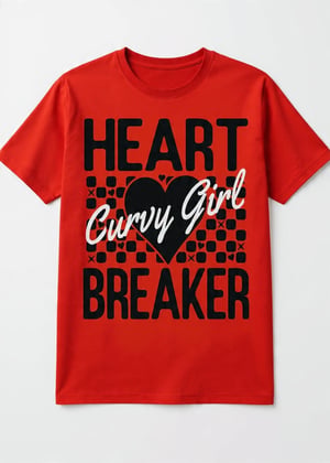 Image of CURVY GIRL HEARTBREAKER T-SHIRT