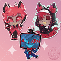 Image 3 of Helluva & Hazbin Stickers