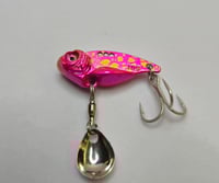 Image 1 of Pink Gold-Strike  "metal blade lure (tail spinner)"