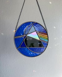 Image 2 of Pink Floyd / The Dark Side of the Moon Stained Glass Suncatcher