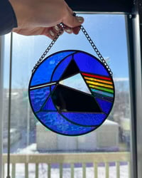 Image 4 of Pink Floyd / The Dark Side of the Moon Stained Glass Suncatcher