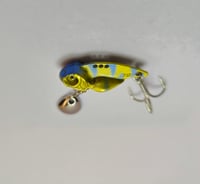 Image 2 of Golden-Blue "metal blade lure (tail spinner)"