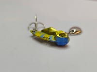 Image 5 of Golden-Blue "metal blade lure (tail spinner)"
