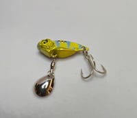Image 3 of Golden-Blue "metal blade lure (tail spinner)"