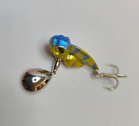 Image 4 of Golden-Blue "metal blade lure (tail spinner)"