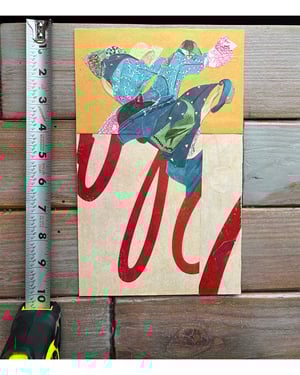 mirroring another [handcut paper collage]