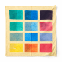 Watercolor Exercise Cotton Bandana.