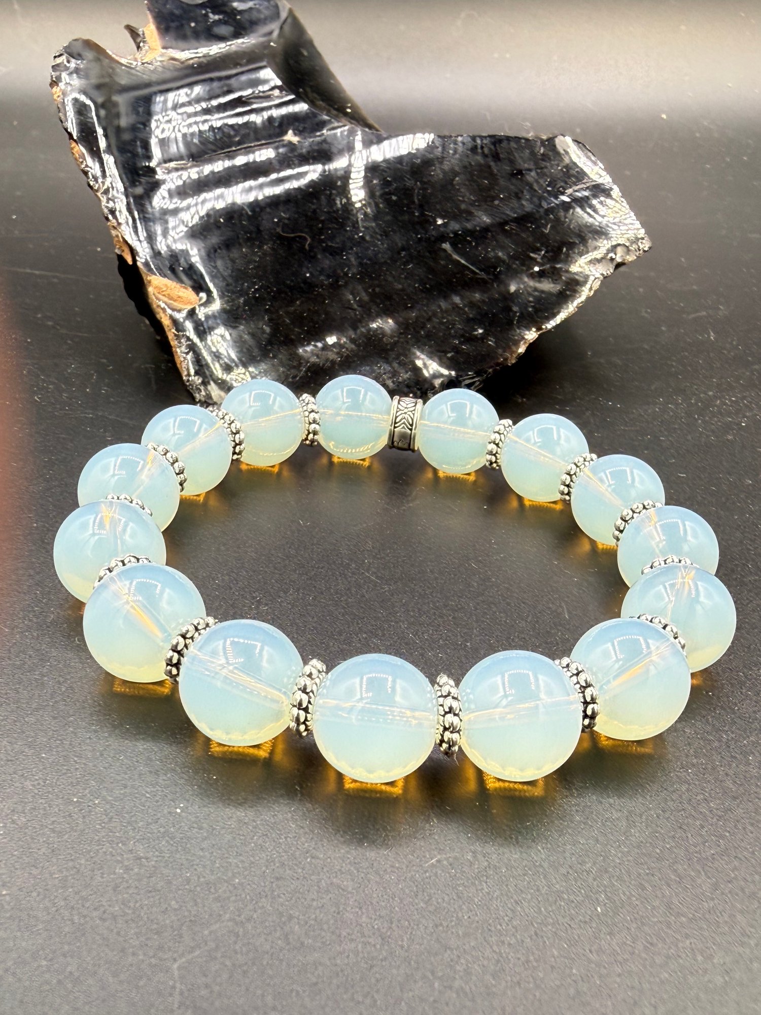 12mm Opalite Stretch Bracelet