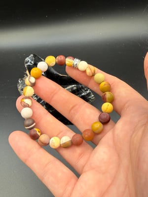 8mm Matte Mookaite Stretch Bracelet 