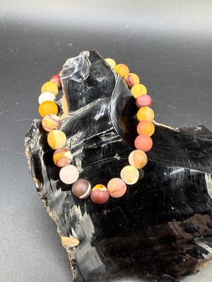 8mm Matte Mookaite Stretch Bracelet 