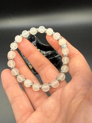 8mm Matte Agate Stretch Bracelet 