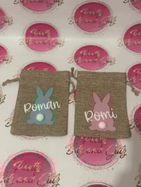 Image 3 of Drawstring Easter Bunny Bag