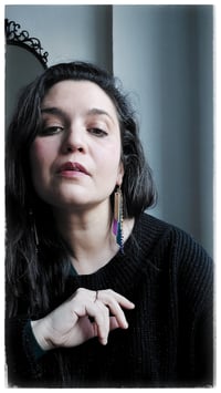 Image 4 of Orecchini pendenti in pelle NINFA CRYSTAL - Arcipelago - 30 % off