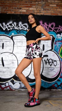 Image 4 of Tag Team - All-Over Print Unisex Athletic Shorts