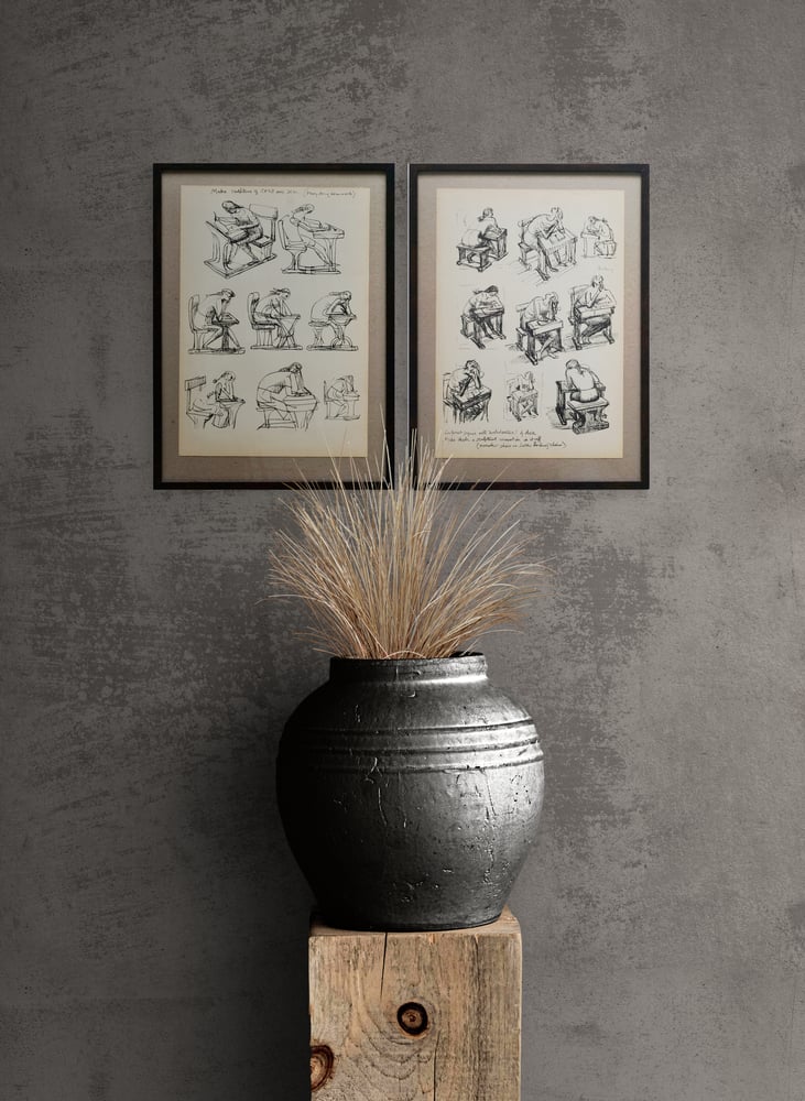 Image of henry moore / mary doing her homework / L26/098/099