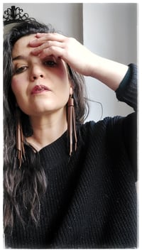 Image 5 of SWALLOW orecchini - Tobacco