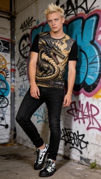Image 1 of Arney's Dragon - All Over Print, Athletic T-Shirt