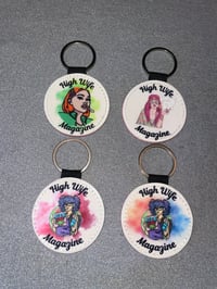 High Wife Circle Key Ring
