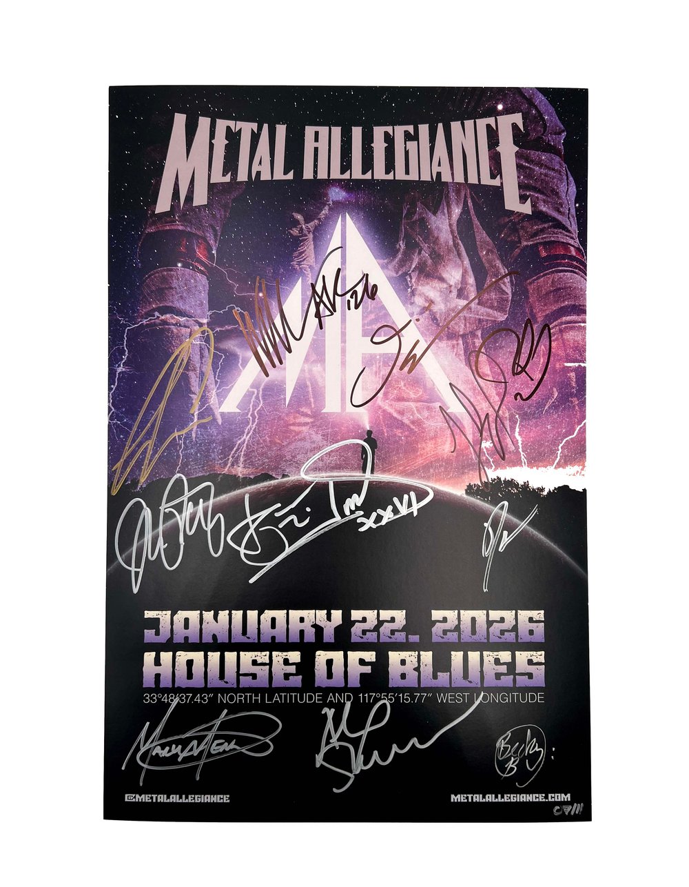 Image of 2026 HOB Concert Poster Hand Signed & Numbered 