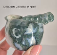 Image 1 of Moss Agate carvings