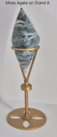 Image 4 of Moss Agate on stand