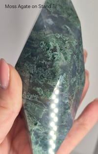 Image 7 of Moss Agate on stand