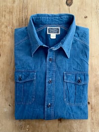 Image 1 of RRL INDIGO SELVEDGE CHAMBRAY WORK-SHIRT