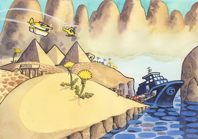 Of Mice and Mummies: Gorgonzola's Landing