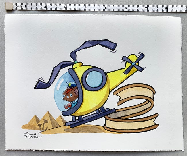 Of Mice and Mummies: Helicopter chapter head