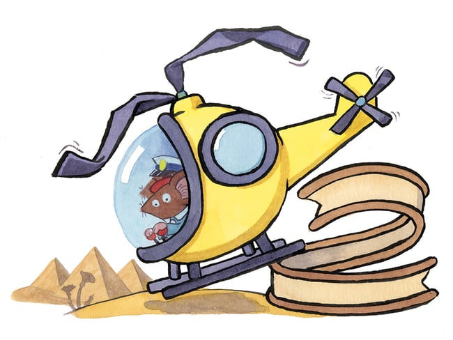 Of Mice and Mummies: Helicopter chapter head