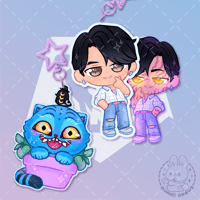 Image 1 of KPOP Saja Boys Keychains