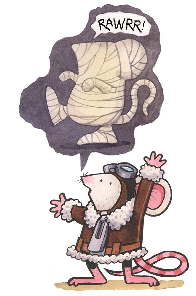 Of Mice and Mummies: Fledermaus imagines a mummy