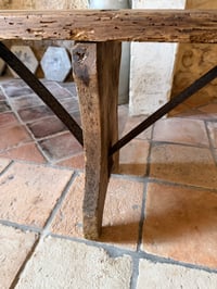 Image 13 of Banc de ferme ancien rustique - Meuble brocante