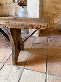 Image 14 of Banc de ferme ancien rustique - Meuble brocante