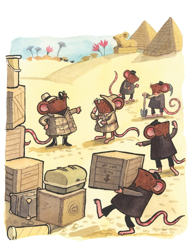 Of Mice and Mummies: Henchmice unload the yacht