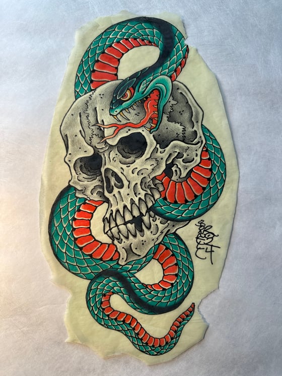 Image of Skull and snake 2024