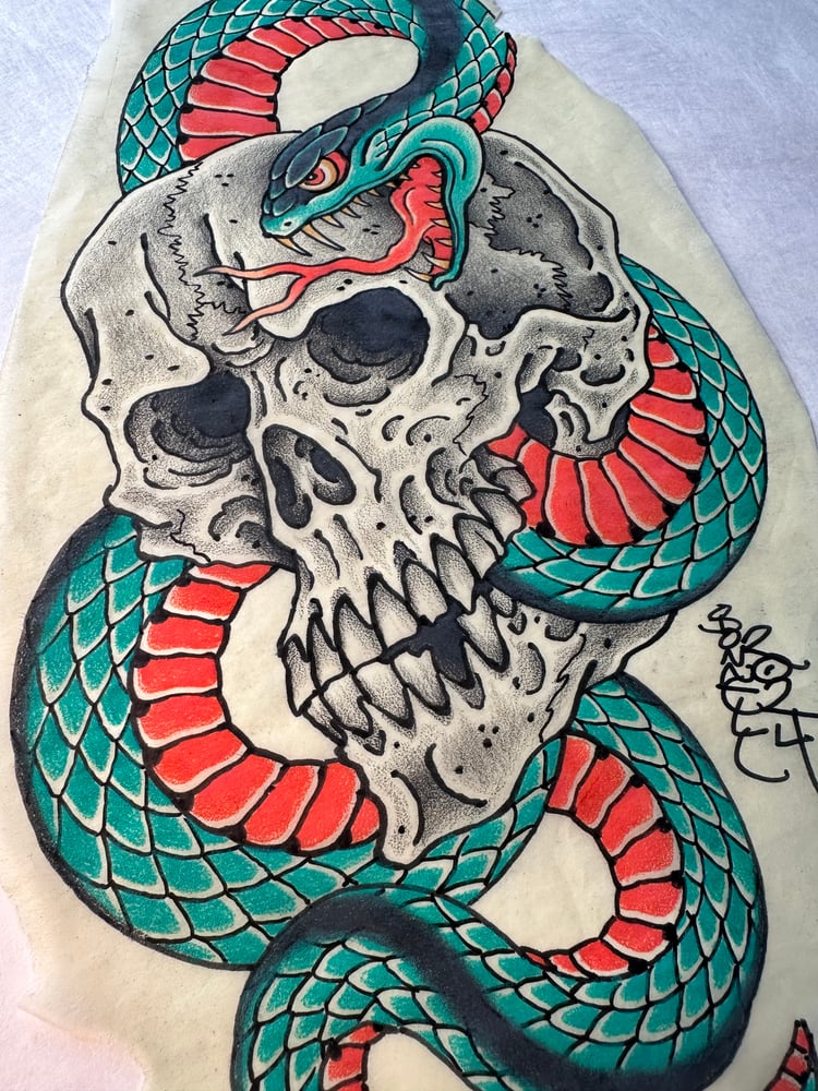Image of Skull and snake 2024