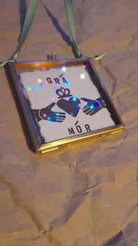 Image 4 of GRÁ MÓR hanging linocut