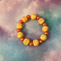 Image 5 of Zebra Pattern Kandi Cuff Bracelet