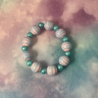 Image 7 of Zebra Pattern Kandi Cuff Bracelet