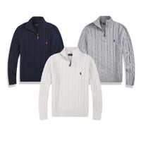 Jersey Quarter Zip Polo Ralph Lauren