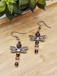 Image 1 of Dragonfly Earrings 