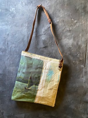 Image of one of a kind painting bag - landscape no. 02